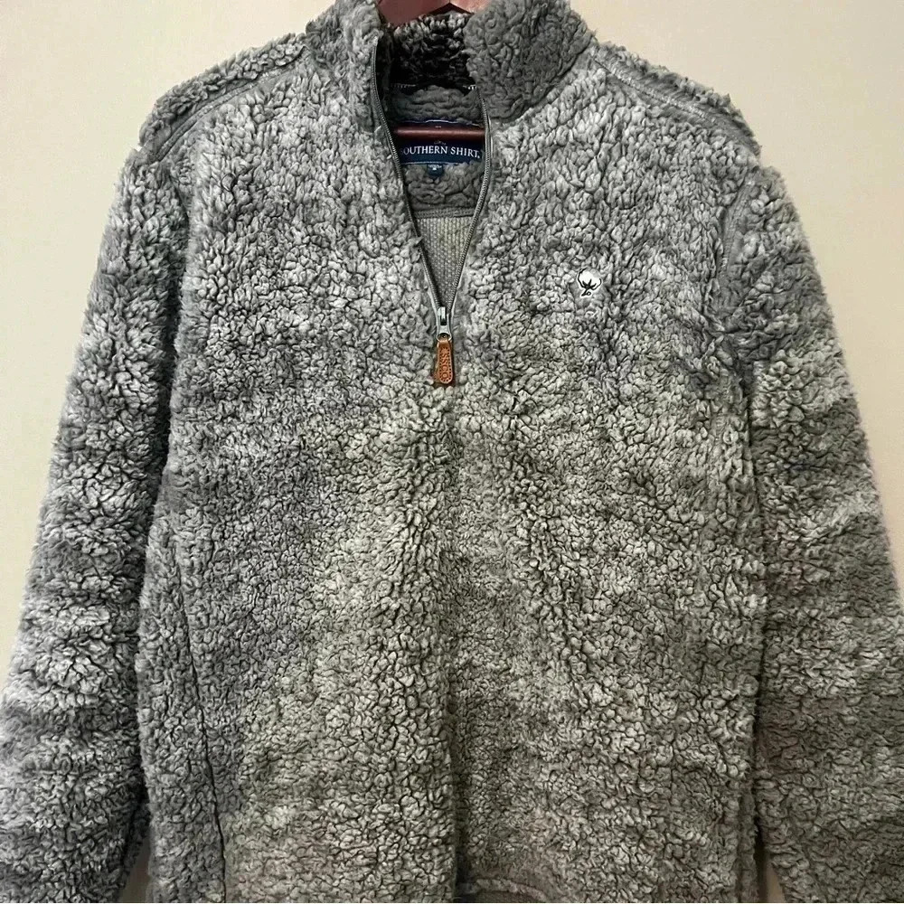 The Southern Shirt Company Gray Sherpa Cowl Sweater